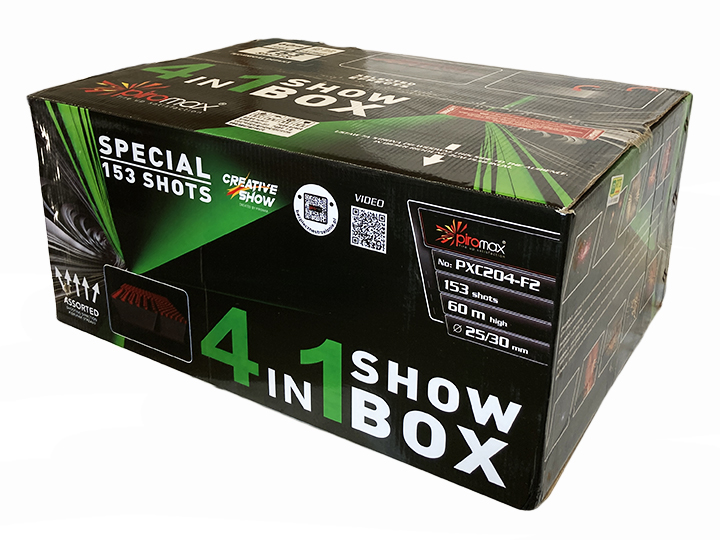 Show Box 4v1 153 strel / multikaliber - Ognjemetna baterija