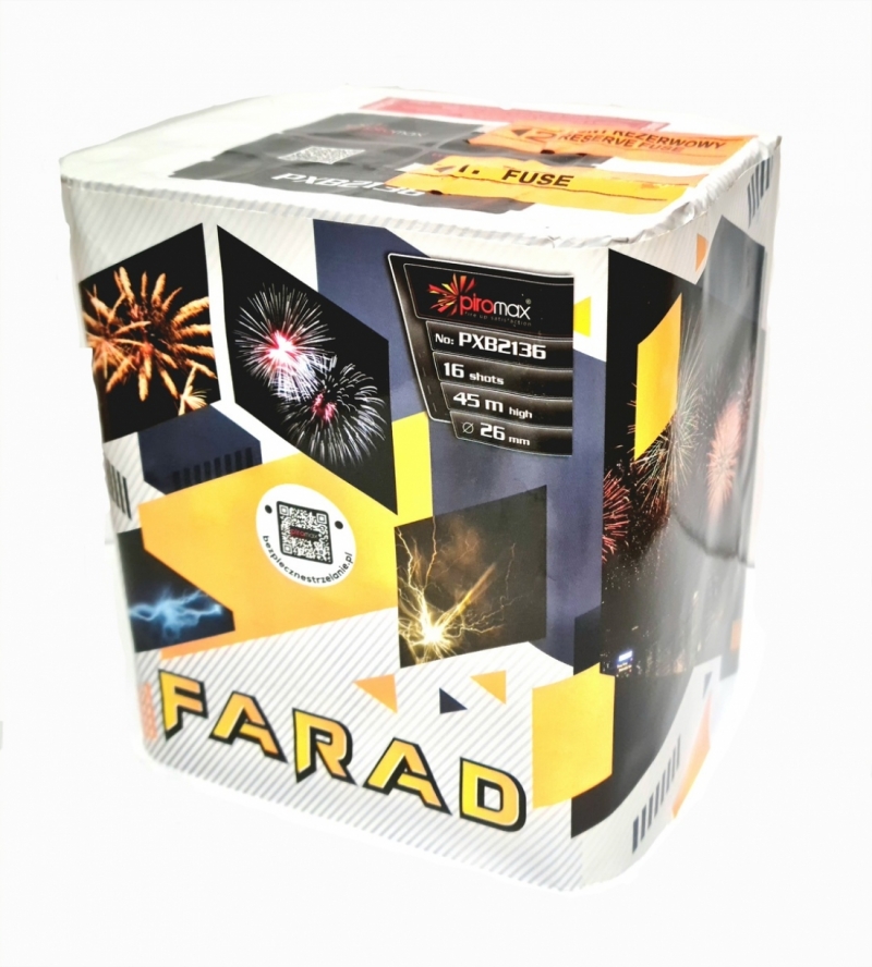 Farad 16 strel / 26mm - Ognjemetna baterija