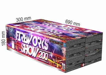 Fireworks show 200 strel / multikaliber - Ognjemetna baterija